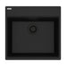Franke Maris Dual Mount Single Bowl 20 x 15.56 in Granite Kitchen Sink - Matte Black