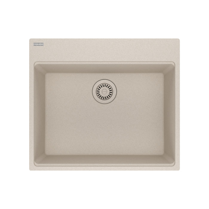 Franke Maris MAG61023 Dual Mount Single Bowl 25 x 22 in Granite Kitchen Sink - Champagne