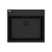 Franke Maris MAG61023 Dual Mount Single Bowl 25 x 22 in Granite Kitchen Sink - Onyx