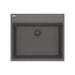 Franke Maris MAG61023L Dual Mount Single Bowl 25 x 22 in Granite Kitchen Sink - Stone Grey