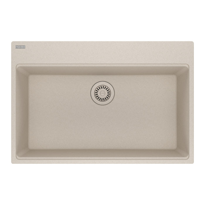 Franke Maris Dual Mount Single Bowl 31 x 20.88 in Granite Kitchen Sink - Champagne