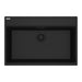Franke Maris Dual Mount Single Bowl 31 x 20.88 in Granite Kitchen Sink - Matte Black