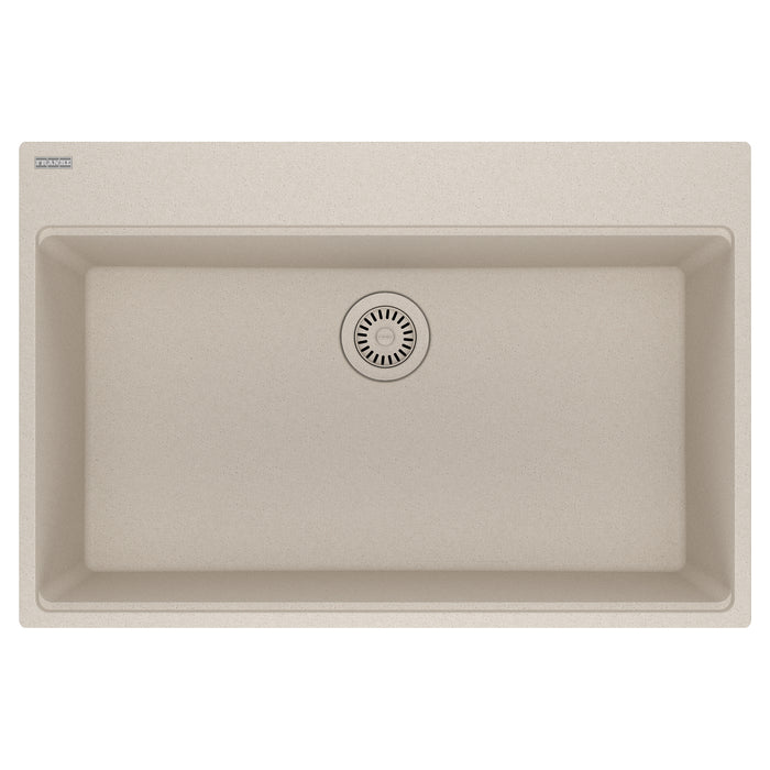 Franke Maris MAG61031 Dual Mount Single Bowl 33 x 22 in Granite Kitchen Sink - Champagne