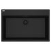 Franke Maris MAG61031 Dual Mount Single Bowl 33 x 22 in Granite Kitchen Sink - Matte Black