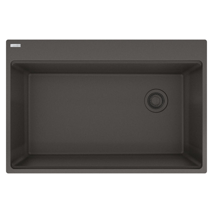 Franke Maris MAG61031OW Dual Mount Single Bowl 33 x 22 in Granite Kitchen Sink - Slate Grey