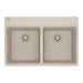 Franke Maris MAG6201414 Dual Mount Double Bowl 31 x 20.88 in Granite Kitchen Sink - Champagne