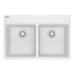 Franke Maris MAG6201414 Dual Mount Double Bowl 31 x 20.88 in Granite Kitchen Sink - Polar White