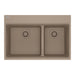 Franke Maris MAG6601611LD Dual Mount Double Bowl 31 x 20.88 in Granite Kitchen Sink - Oyster