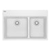 Franke Maris MAG6601611LD Dual Mount Double Bowl 31 x 20.88 in Granite Kitchen Sink - Polar White