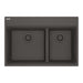 Franke Maris MAG6601611LD Dual Mount Double Bowl 31 x 20.88 in Granite Kitchen Sink - Slate Grey