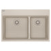 Franke Maris MAG6601812LD Dual Mount Double Bowl 33 x 22 in Granite Kitchen Sink - Champagne