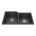Kindred Granite Series Undermount Double Bowl 30.69 x 19.69 in Granite Kitchen Sink - Slate Grey