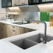 Kindred Granite Series Undermount Double Bowl 33.88 x 19.69 in Granite Kitchen Sink - Stone Grey
