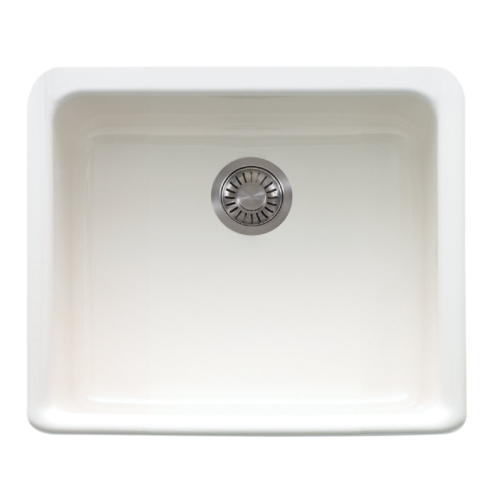 Franke Manor House MHK110-20WH Undermount Single Bowl 19.5 x 16 in Fireclay Kitchen Sink - White