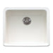 Franke Manor House MHK110-20WH Undermount Single Bowl 19.5 x 16 in Fireclay Kitchen Sink - White