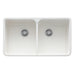 Franke Manor House MHK720-35WH Undermount Double Bowl 35.5 x 21.62 in Fireclay Kitchen Sink - White