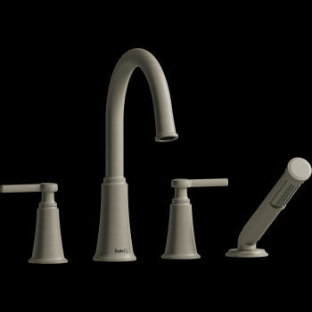 Riobel MMRD12 Momenti 4-Hole Deck Mount Tub Filler with C-Spout