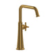 Riobel MMSQL01 Momenti Single Handle Tall Lavatory Faucet with U-Spout