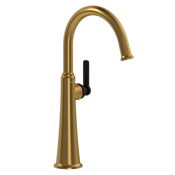 Riobel MMSQL01 Momenti Single Handle Tall Lavatory Faucet with U-Spout
