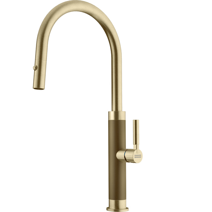 Franke Mythos Masterpiece Single Handle Pull-Down Kitchen Faucet - Gold