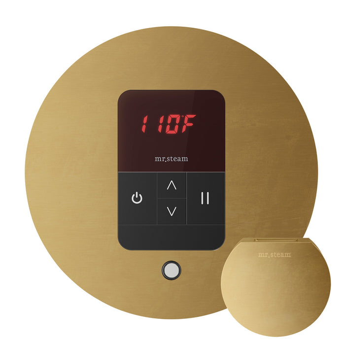 Mr. Steam MSITEMPORD-RAW iTempo® Round Unfinished Brass