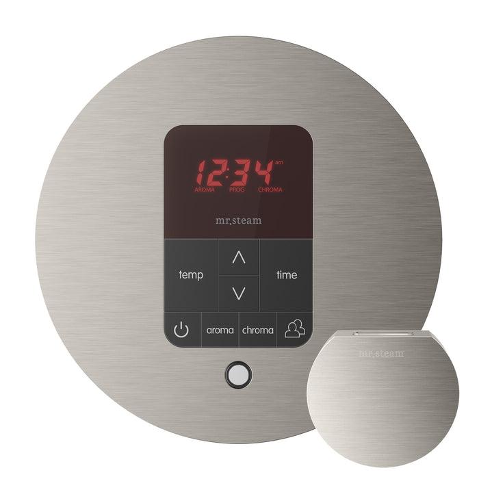 Mr. Steam MSITPLUSRD-BN iTempoPlus® Round in Brushed Nickel