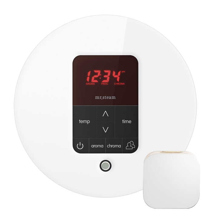 Mr. Steam MSITPLUSRD-WH iTempoPlus® Round in White
