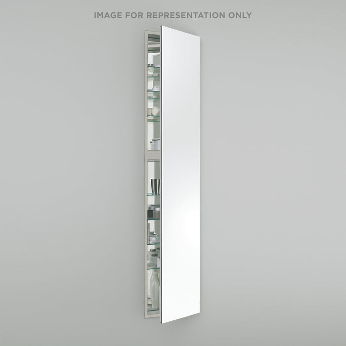M Series 15-1/4" x 70" x 4" full length cabinet with polished edge, right hinge and electric