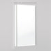 M Series 19-1/4" x 39-3/8" x 4" flat top cabinet with bevel edge, left hinge, electric, night light and defogger