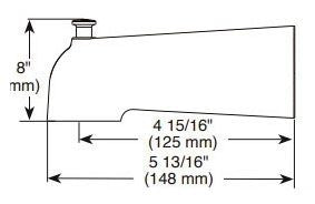 Peerless Precept RP103430 ADA tub spout