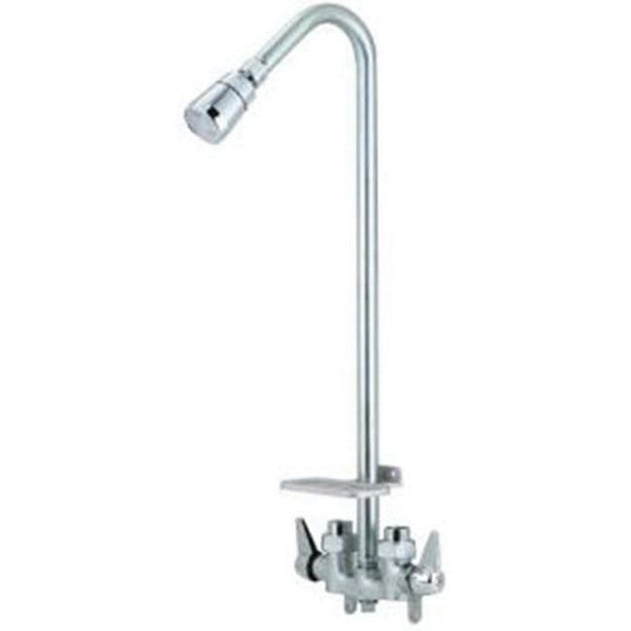 Matco-Norca VE-740C Utility Shower Faucet, Brass, Chrome, 2-Handle
