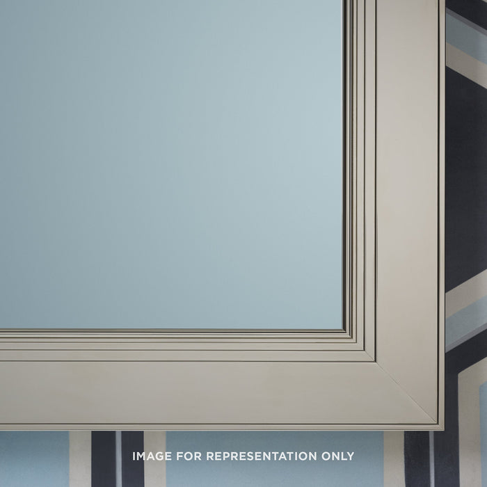 Main Line 15-1/4" x 30" x 6" merion framed cabinet in classic gray interior and brushed black finish with reversible hinge (non-handed)