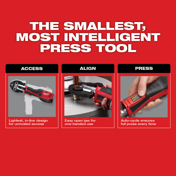Milwaukee 2473-22 M12 | FORCE LOGIC Press Tool Kit with Jaws