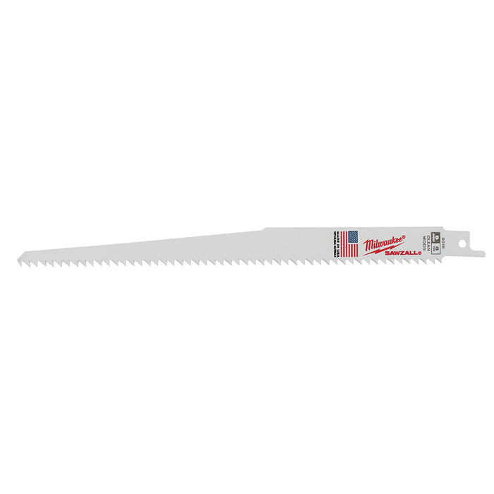 Milwaukee 48-00-5016 9" | 6-TPI Fleam Ground SAWZALL Blades (Pack of 5)