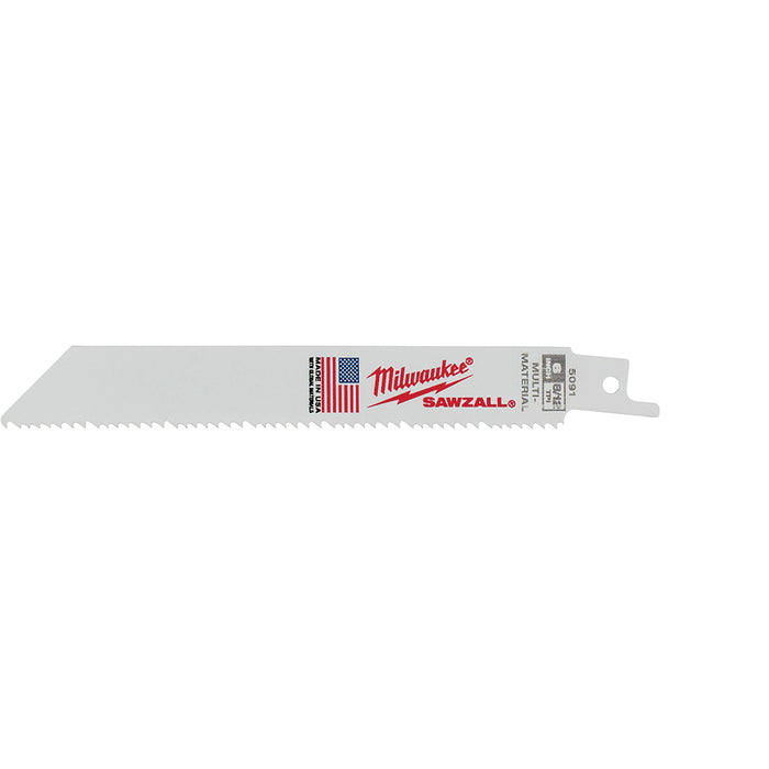 Milwaukee 48-00-5091 6" | 8/12-TPI SAWZALL Blades (Pack of 5)
