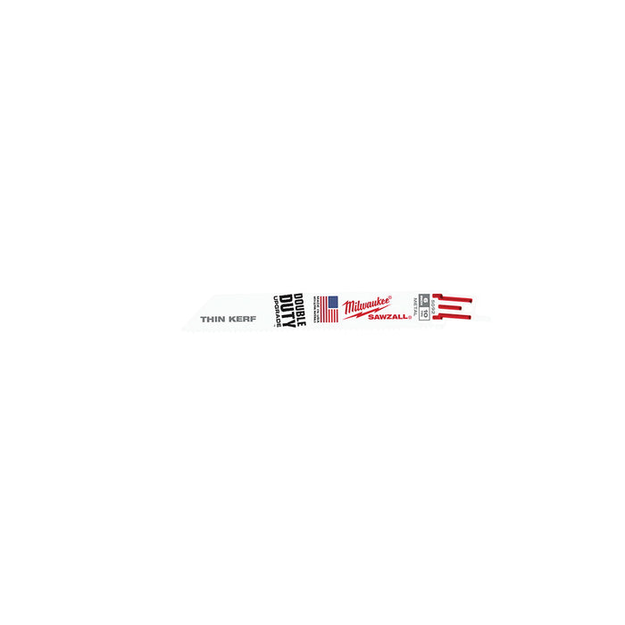 Milwaukee 48-00-5092 6" | 10-TPI SAWZALL Blades (Pack of 5)
