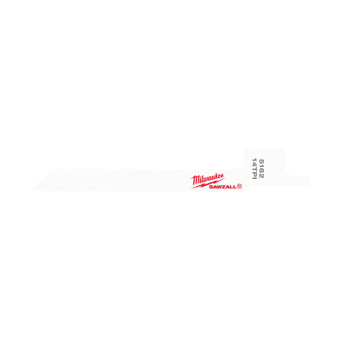 Milwaukee 48-00-5162 3-5/8" | 14-TPI SUPER SAWZALL Blades (Pack of 5)