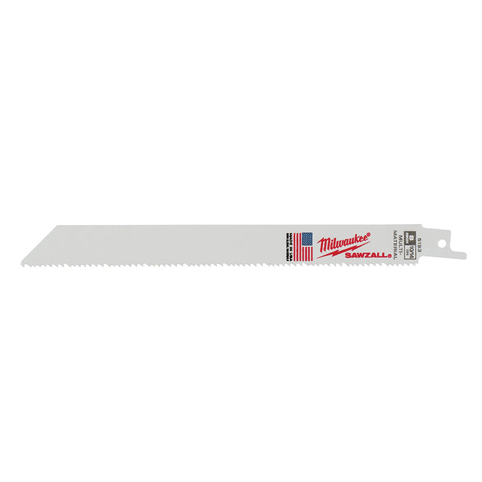 Milwaukee 48-00-5193 8" | 10/14-TPI SAWZALL Blades (Pack of 5)