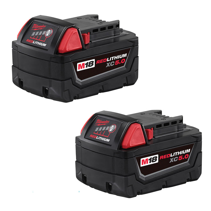Milwaukee 48-11-1852 M18 | REDLITHIUM XC5.0 Extended Capacity Battery (Pack of 2)