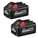 Milwaukee 48-11-1862 M18 | REDLITHIUM High Output XC6.0 Battery Pack (Pack of 2)