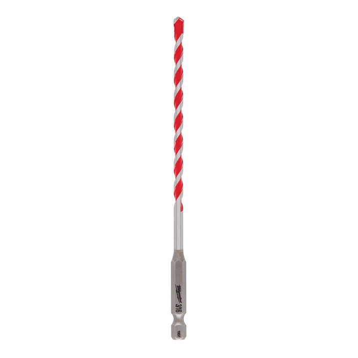 Milwaukee 48-20-9006 3/16" x 4" x 6" SHOCKWAVE Impact Duty Carbide Hammer Drill Bit