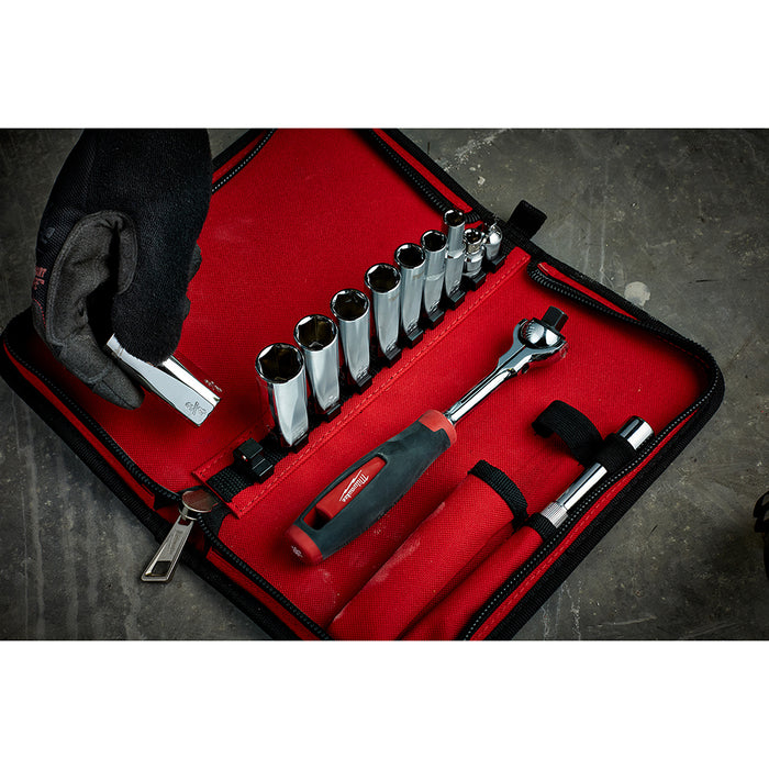 Milwaukee 48-22-9000 3/8" Drive SAE Socket Set (12-Piece)