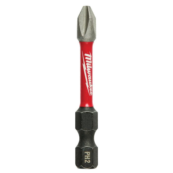 Milwaukee 48-32-4602 2” SHOCKWAVE Impact Phillips #2 Power Bits (Pack of 5)