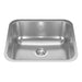 Kindred Reginox NS1820UA-9N Undermount Single Bowl 19.7 x 17.75 in Stainless Steel Kitchen Sink - Linear brushed Bowl with Silk Finished Rim