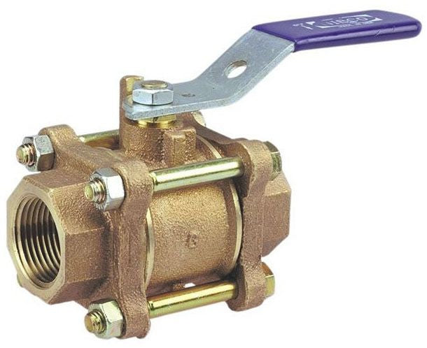 NIBCO T-590-Y_3IN 3in Three-Piece Threaded Conventional Port Ball ...