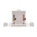 Oatey 38542 Quadtro Washing Machine Outlet Box With Hammer Arrester and 1/4 Turn Brass Ball Valve, PEX Connection