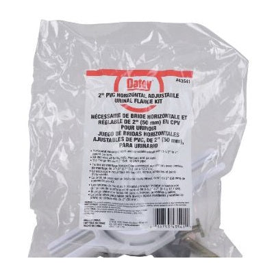 Oatey 43541 2" PVC Horizontal Adjustable Urinal Flange Kit