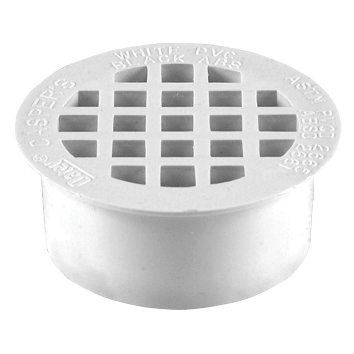 Oatey 43561 Snap-In Drain, 2 in Nominal, Solvent Weld Connection, PVC, White