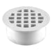 Oatey 43561 Snap-In Drain, 2 in Nominal, Solvent Weld Connection, PVC, White
