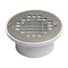 Oatey 43579 2" or 3" PVC General Purpose Drain with 4" Stainless Steel Screw-Tite Strainer